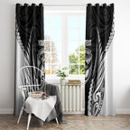 Hawke's Bay 2026 Rugby Custom Window Curtain NZ Maori Silver Fern