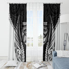 Hawke's Bay 2026 Rugby Custom Window Curtain NZ Maori Silver Fern