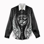 Hawke's Bay 2026 Rugby Custom Women Casual Shirt NZ Maori Silver Fern