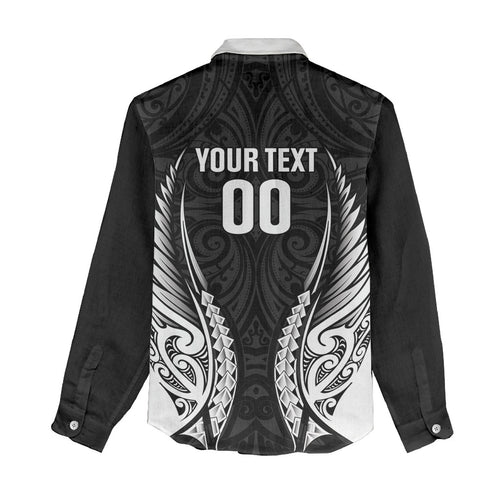 Hawke's Bay 2026 Rugby Custom Women Casual Shirt NZ Maori Silver Fern