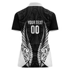 Hawke's Bay 2026 Rugby Custom Women Polo Shirt NZ Maori Silver Fern