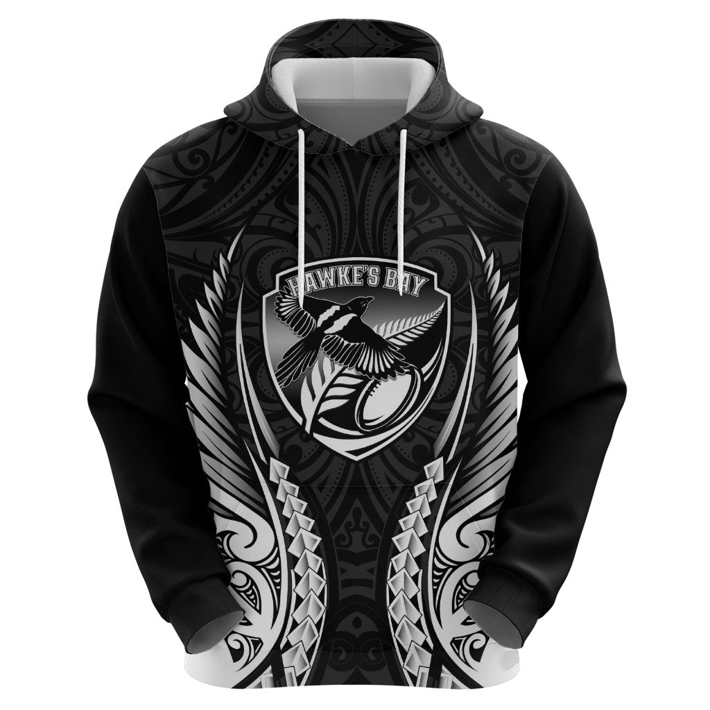 Hawke's Bay 2026 Rugby Custom Zip Hoodie NZ Maori Silver Fern