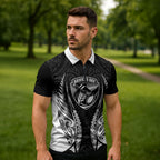 Hawke's Bay 2026 Rugby Custom Zipper Polo Shirt NZ Maori Silver Fern