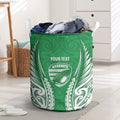 Manawatu 2026 Rugby Custom Laundry Basket NZ Maori Silver Fern