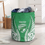 Manawatu 2026 Rugby Custom Laundry Basket NZ Maori Silver Fern