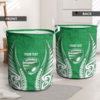 Manawatu 2026 Rugby Custom Laundry Basket NZ Maori Silver Fern