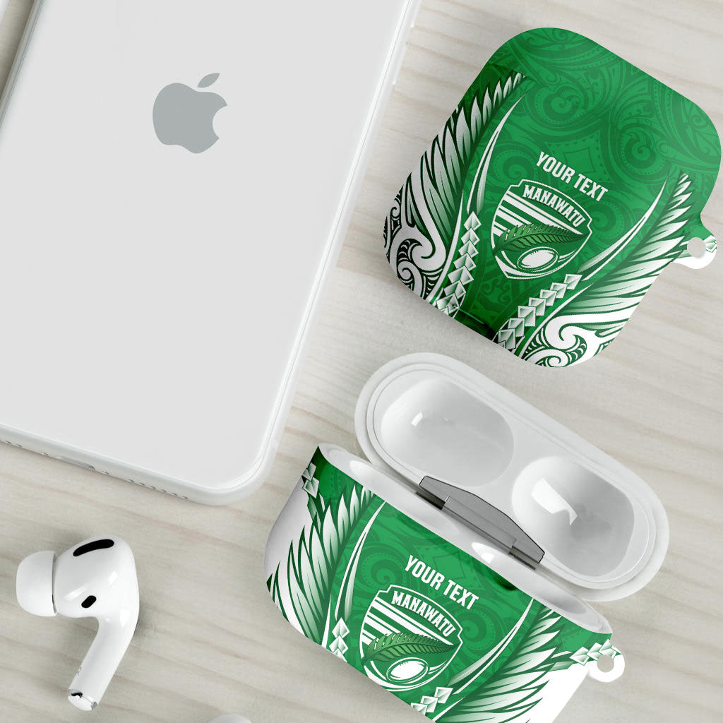 Manawatu 2026 Rugby Custom AirPods Case NZ Maori Silver Fern