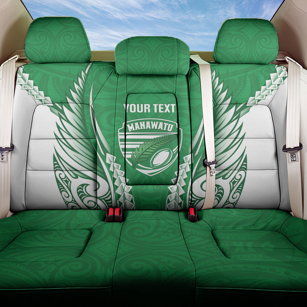 Manawatu 2026 Rugby Custom Back Car Seat Cover NZ Maori Silver Fern