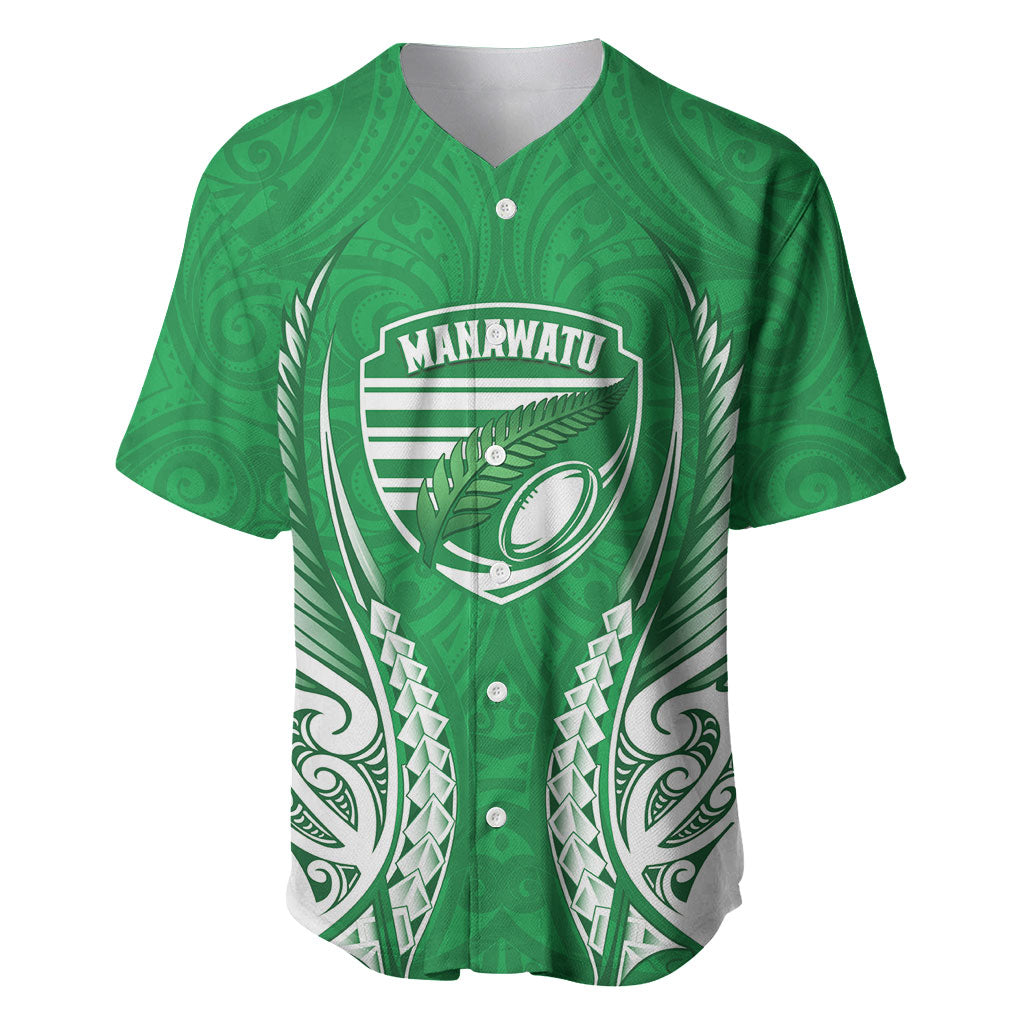 Manawatu 2026 Rugby Custom Baseball Jersey NZ Maori Silver Fern