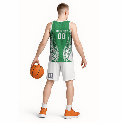 Manawatu 2026 Rugby Custom Basketball Jersey NZ Maori Silver Fern