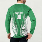 Manawatu 2026 Rugby Custom Button Sweatshirt NZ Maori Silver Fern