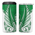 Manawatu 2026 Rugby Custom 4 in 1 Can Cooler Tumbler NZ Maori Silver Fern