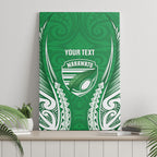 Manawatu 2026 Rugby Custom Canvas Wall Art NZ Maori Silver Fern