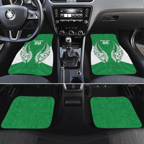 Manawatu 2026 Rugby Custom Car Mats NZ Maori Silver Fern