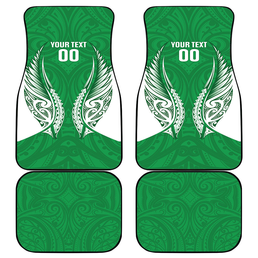 Manawatu 2026 Rugby Custom Car Mats NZ Maori Silver Fern