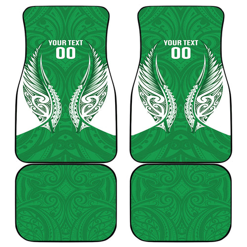 Manawatu 2026 Rugby Custom Car Mats NZ Maori Silver Fern