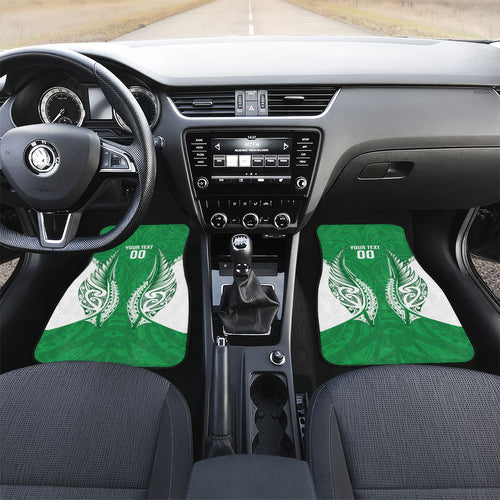 Manawatu 2026 Rugby Custom Car Mats NZ Maori Silver Fern