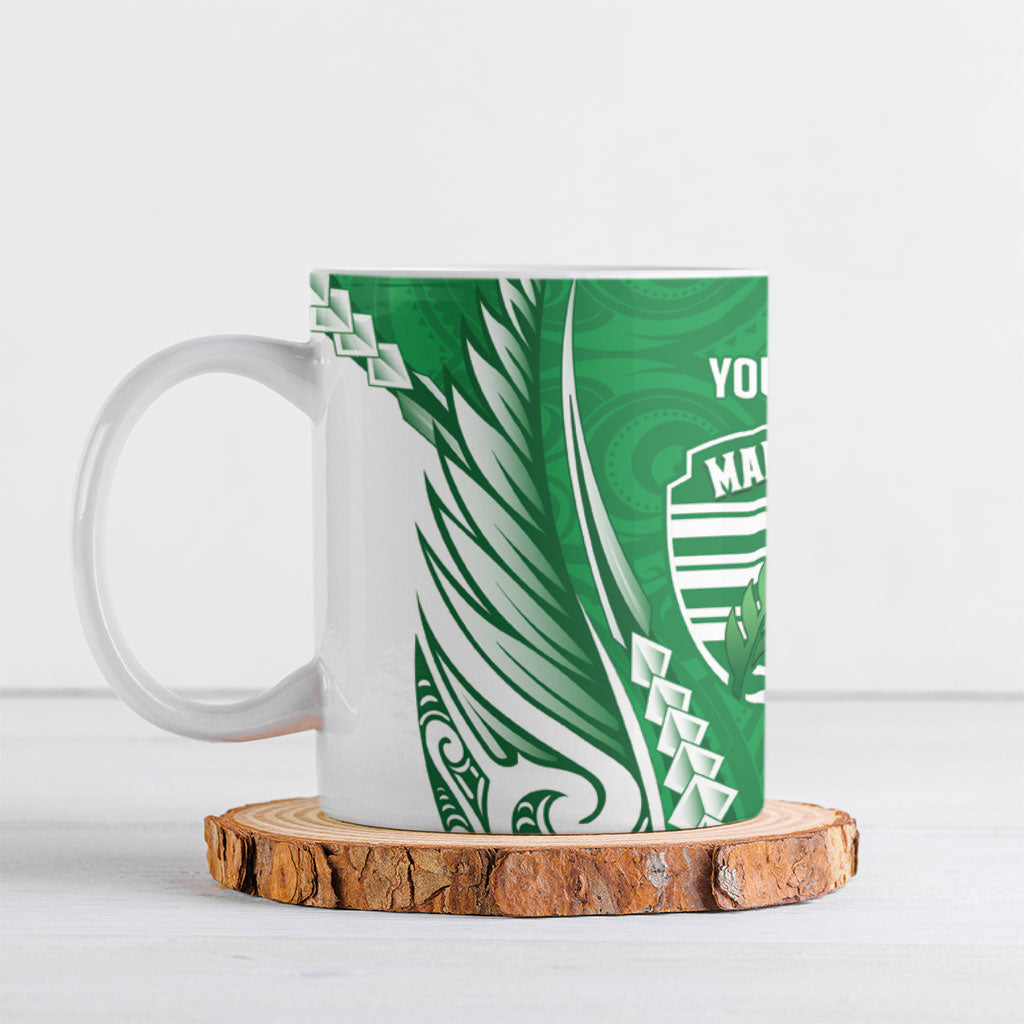 Manawatu 2026 Rugby Custom Ceramic Mug NZ Maori Silver Fern