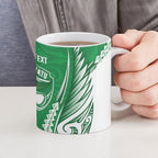 Manawatu 2026 Rugby Custom Ceramic Mug NZ Maori Silver Fern