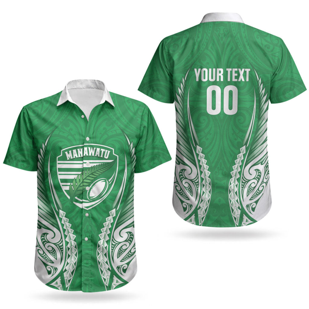 Manawatu 2026 Rugby Custom Couples Matching Off Shoulder Short Dress and Hawaiian Shirt NZ Maori Silver Fern LT14