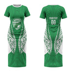 Manawatu 2026 Rugby Custom Couples Matching Short Sleeve Bodycon Dress and Long Sleeve Button Shirt NZ Maori Silver Fern LT14