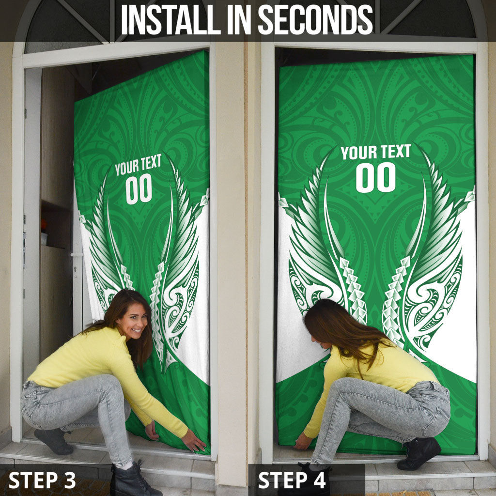 Manawatu 2026 Rugby Custom Door Cover NZ Maori Silver Fern
