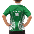 Manawatu 2026 Rugby Custom Family Matching Long Sleeve Bodycon Dress and Hawaiian Shirt NZ Maori Silver Fern