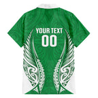 Manawatu 2026 Rugby Custom Family Matching Long Sleeve Bodycon Dress and Hawaiian Shirt NZ Maori Silver Fern