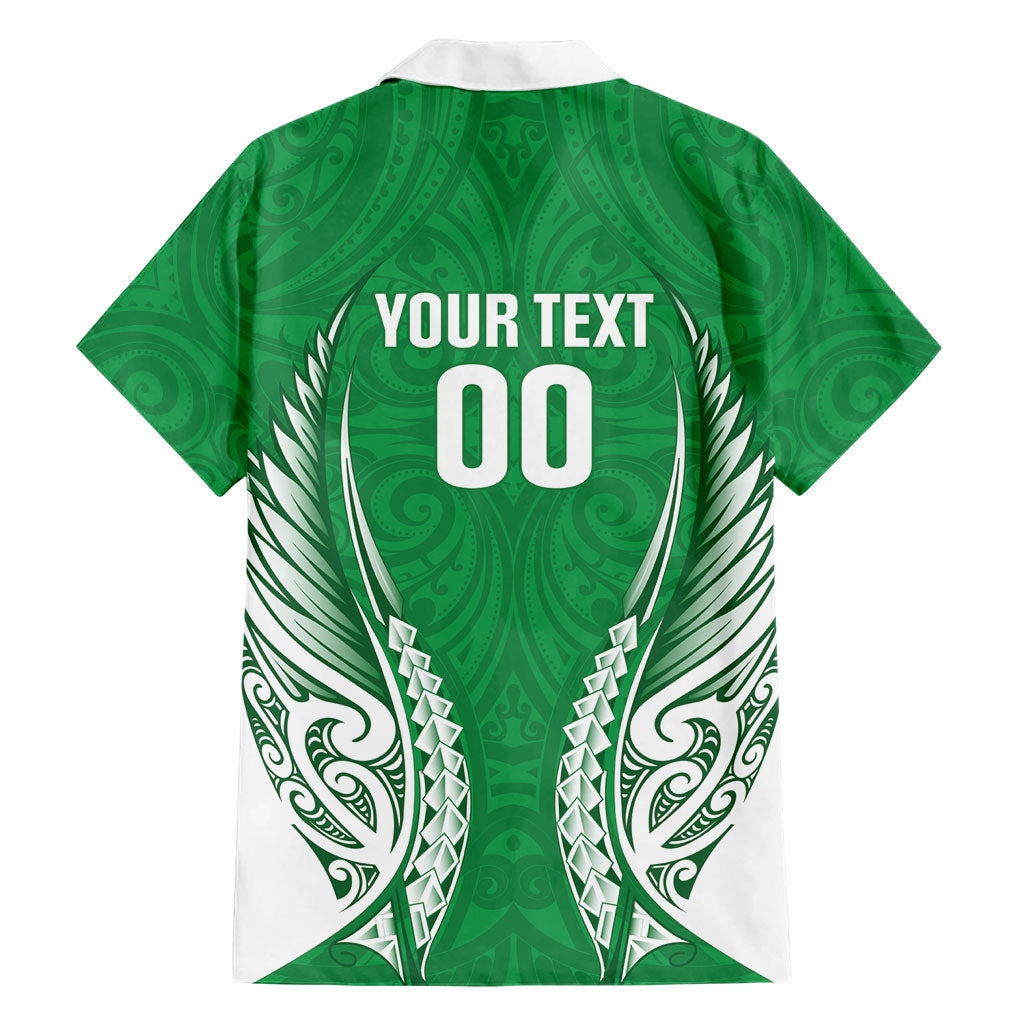 Manawatu 2026 Rugby Custom Family Matching Short Sleeve Bodycon Dress and Hawaiian Shirt NZ Maori Silver Fern