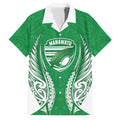 Manawatu 2026 Rugby Custom Family Matching Summer Maxi Dress and Hawaiian Shirt NZ Maori Silver Fern