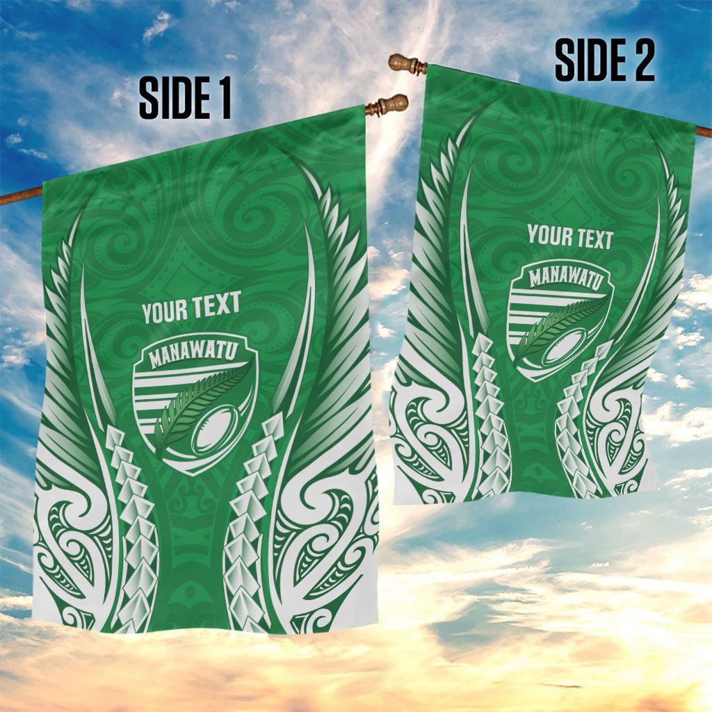 Manawatu 2026 Rugby Custom Garden Flag NZ Maori Silver Fern