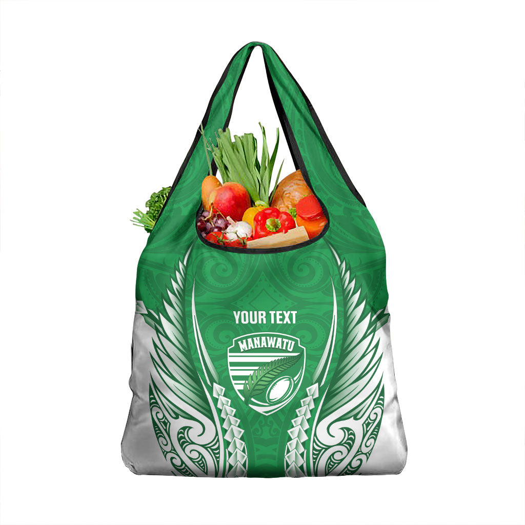 Manawatu 2026 Rugby Custom Grocery Bag NZ Maori Silver Fern