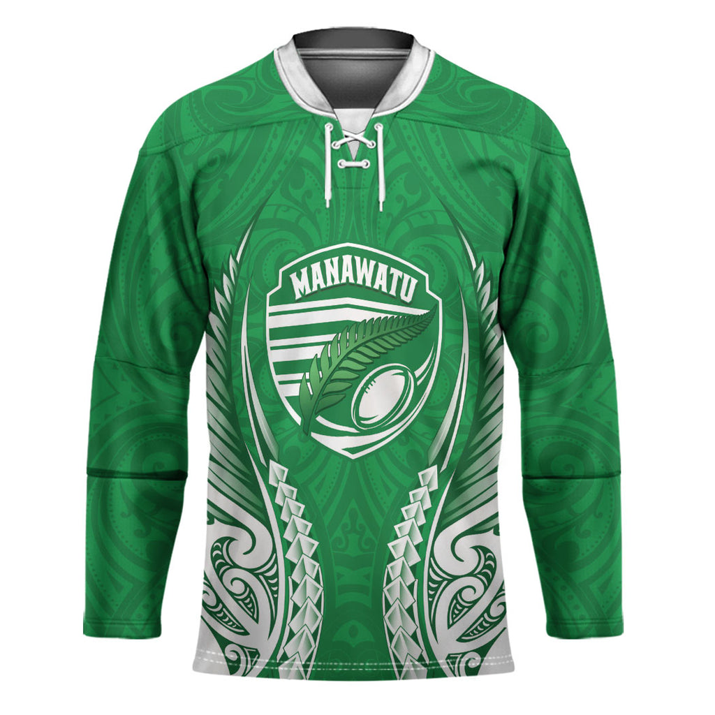 Manawatu 2026 Rugby Custom Hockey Jersey NZ Maori Silver Fern
