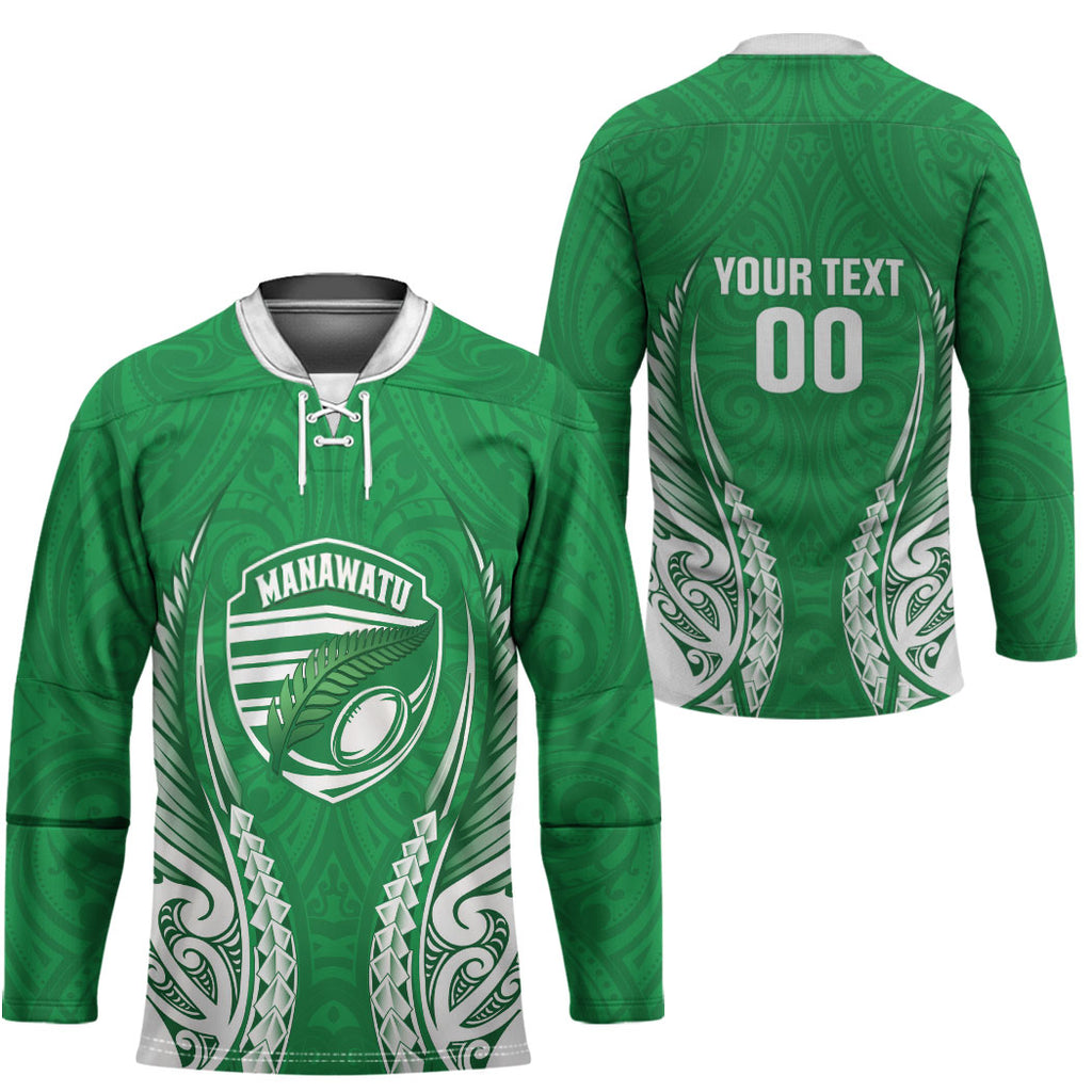 Manawatu 2026 Rugby Custom Hockey Jersey NZ Maori Silver Fern