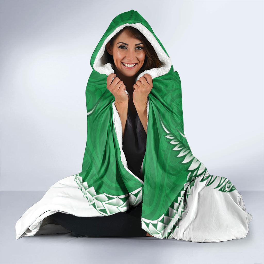 Manawatu 2026 Rugby Custom Hooded Blanket NZ Maori Silver Fern