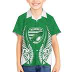 Manawatu 2026 Rugby Custom Kid Hawaiian Shirt NZ Maori Silver Fern