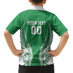 Manawatu 2026 Rugby Custom Kid Hawaiian Shirt NZ Maori Silver Fern LT14