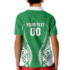 Manawatu 2026 Rugby Custom Kid Polo Shirt NZ Maori Silver Fern