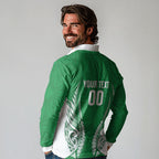 Manawatu 2026 Rugby Custom Long Sleeve Polo Shirt NZ Maori Silver Fern