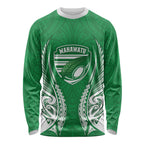 Manawatu 2026 Rugby Custom Long Sleeve Shirt NZ Maori Silver Fern