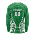 Manawatu 2026 Rugby Custom Long Sleeve Shirt NZ Maori Silver Fern