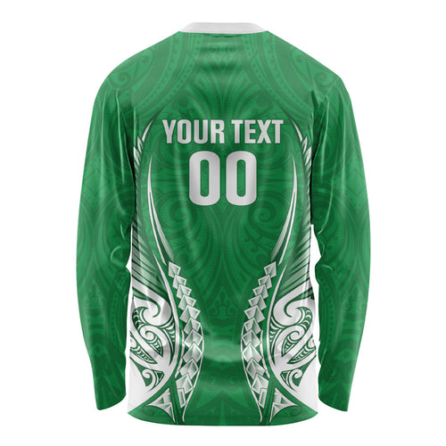 Manawatu 2026 Rugby Custom Long Sleeve Shirt NZ Maori Silver Fern
