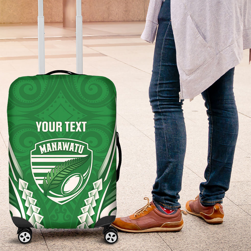 Manawatu 2026 Rugby Custom Luggage Cover NZ Maori Silver Fern