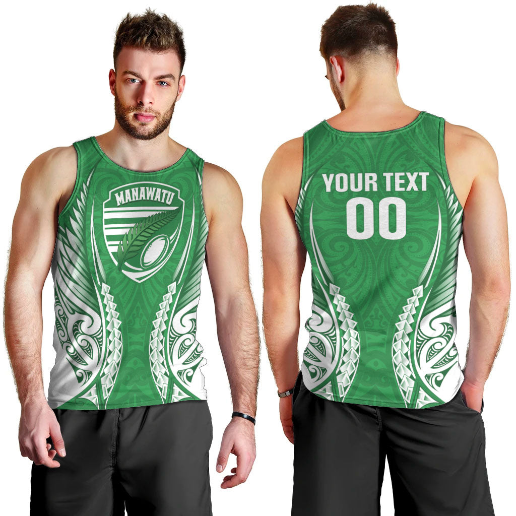 Manawatu 2026 Rugby Custom Men Tank Top NZ Maori Silver Fern