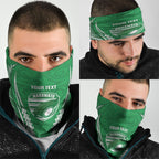 Manawatu 2026 Rugby Custom Neck Gaiter NZ Maori Silver Fern