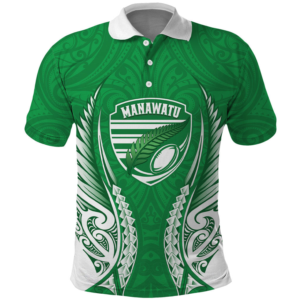 Manawatu 2026 Rugby Custom Polo Shirt NZ Maori Silver Fern