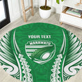Manawatu 2026 Rugby Custom Round Carpet NZ Maori Silver Fern