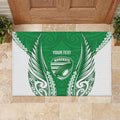 Manawatu 2026 Rugby Custom Rubber Doormat NZ Maori Silver Fern