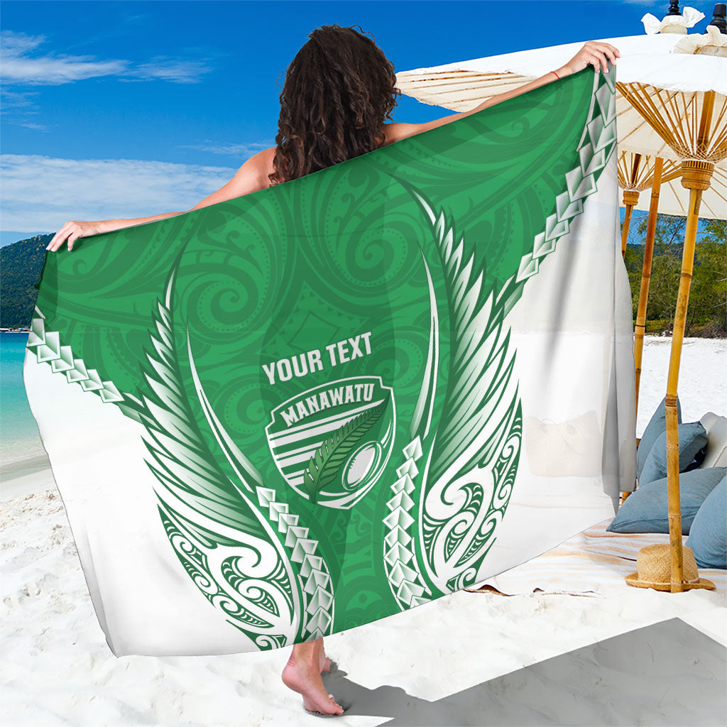 Manawatu 2026 Rugby Custom Sarong NZ Maori Silver Fern