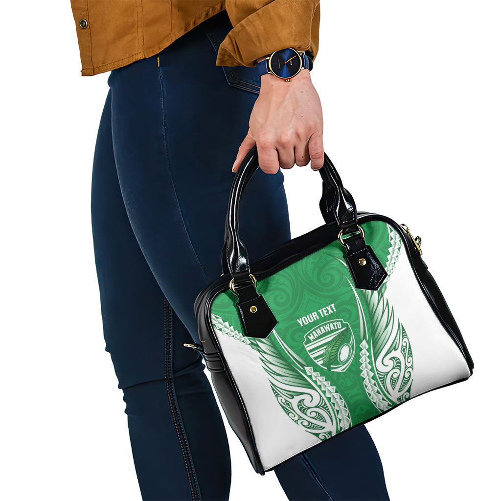 Manawatu 2026 Rugby Custom Shoulder Handbag NZ Maori Silver Fern